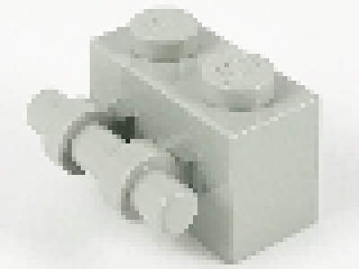 Stein mit Griff 1 x 2  30236 altes hellgrau