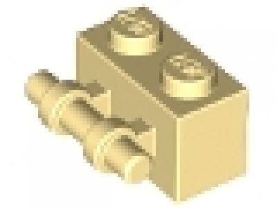 Stein mit Griff 1 x 2  30236 tan neu