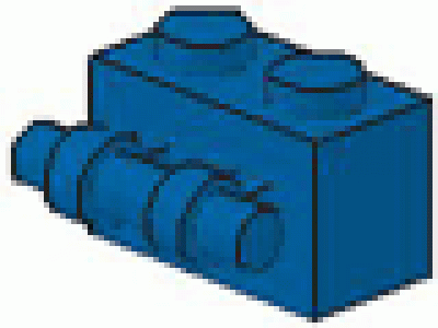 Stein mit Griff 1 x 2  30236 blau