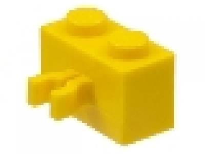 Stein mit vertikalem Clip 30237 gelb