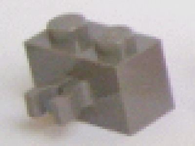 Stein mit vertikalem Clip 30237 altes dunkelgrau