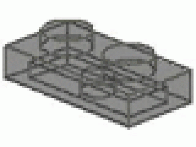 Platte 1x2 tr schwarz neu