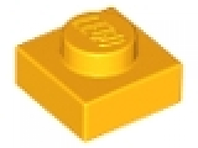 Platte 1x1 hellorange