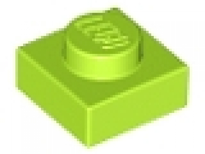 Platte 1x1x0,33 lime