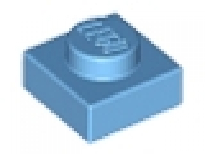 Platte 1x1 mittelblau