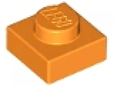 Platte 1x1 orange