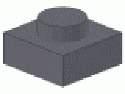 Platte 1x1 neues dunkelgrau neu