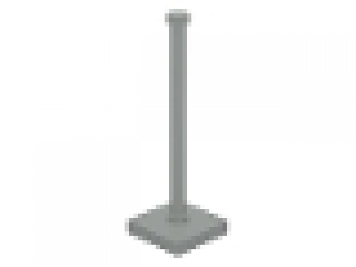 Lego Fliese mit Stab altes hellgrau 30256