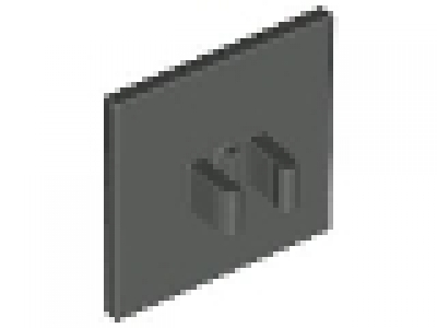 Schild mit Clip 30258, altes dunkelgrau