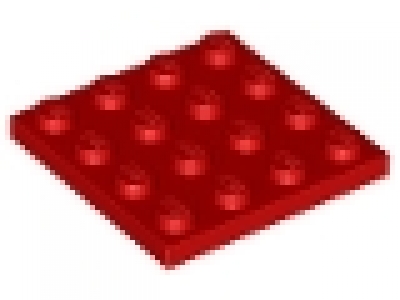 LEGO Schäppchen 10 x Platte 4x4 rot