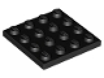 Platte 4x4 schwarz