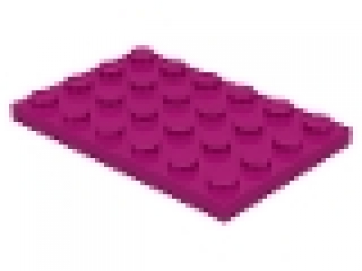 Platte 4x6 magenta