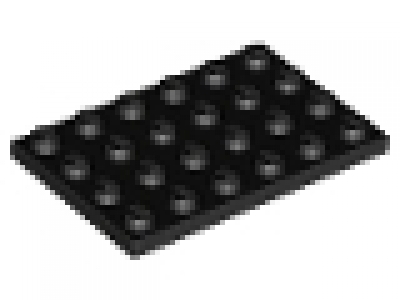 Platte 4x6 schwarz neu