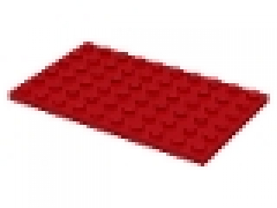 Platte 6x10 rot, neu