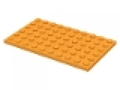 Platte 6x10 hellorange