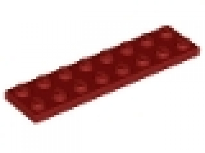 Lego Platten 2x8 dunkelrot