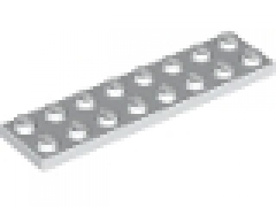Lego Platten 2x8 weiß