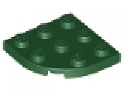 1/4 Kreisplatte 3x3x0.33 dunkelgrün 30357