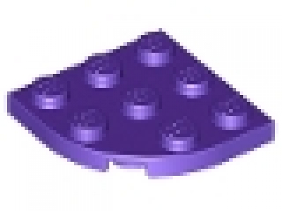 1/4 Kreisplatte 3x3x0.33 lila 30357