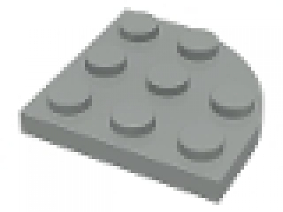 1/4 Kreisplatte 3x3x0.33 altes hellgrau 30357