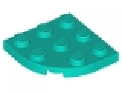 1/4 Kreisplatte 3x3x0.33 türkis 30357
