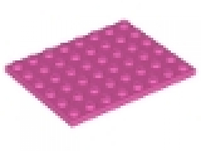Platte 6x8 dunkelpink