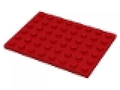 Platte 6x8 rot