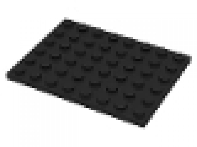 Platte 6x8 schwarz