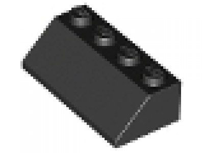 Lego Schnäppchen 100 x Dachstein 45° 2x4 schwarz, neu