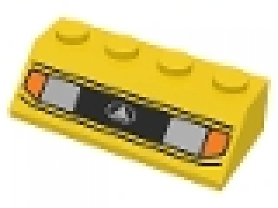 2 x 4 Schrägstein 3037px1U gelb