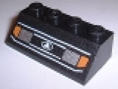 2 x 4 Schrägstein 3037px1W schwarz