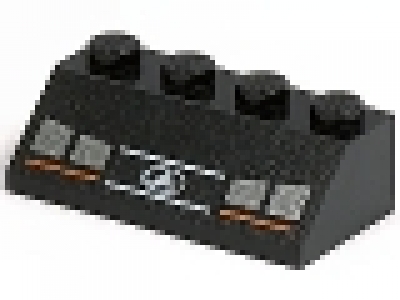 2 x 4 Schrägstein 3037px9  schwarz
