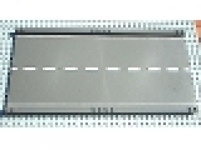 Baseplate, Road 32 x 16 Ramp, Straight with White Center Stripe Pattern, 30401px1
