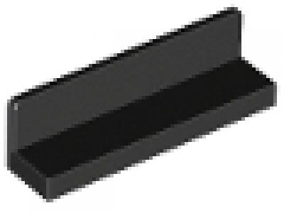 Winkelfliese Paneele 1 x 4 schwarz