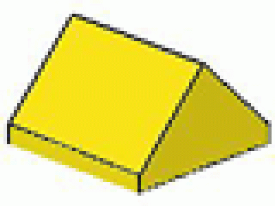 Dachfirst 45° 2x2 gelb
