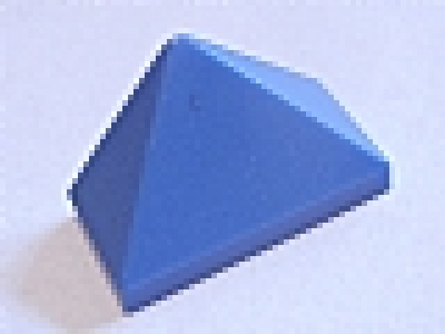 Dachfirstabschluss 45° 1x2 blau