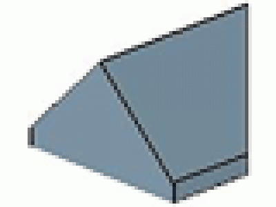 Dachfirst (inverses Ende) 45° 1x2 sandblau