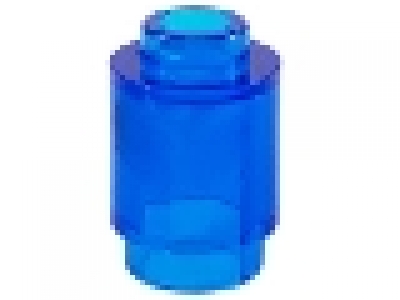 Rundstein 1 x 1 tr blau 3062b
