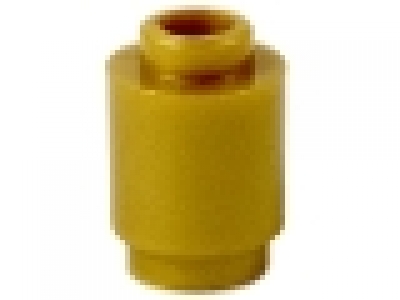 Rundstein 1 x 1 pearl gold