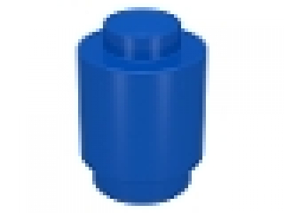 Rundstein 1 x 1 blau, Knopf geschlossen 3062a
