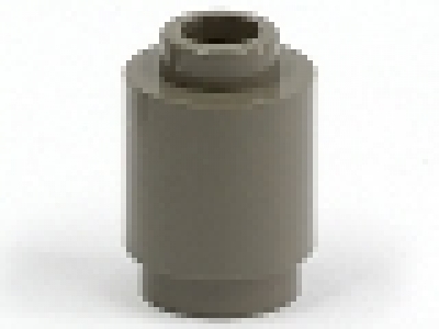 Rundstein 1 x 1 altes dunkelgrau 3062b