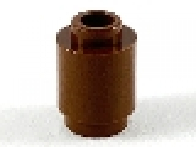 Rundstein 1 x 1 altes braun 3062b