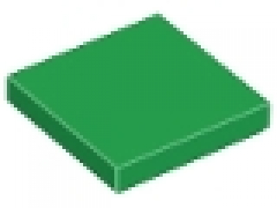 Lego Fliese 2 x 2 grün 3068
