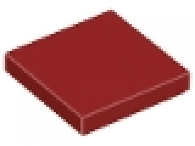 Lego Fliese 2 x 2 dunkelrot 3068