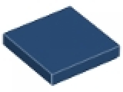 Lego Fliese 2 x 2 dunkelblau 3068b