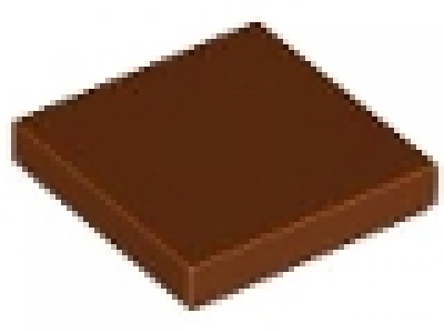 Lego Fliese 2 x 2 rotbraun 3068
