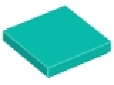 Lego Fliese 2 x 2 türkis 3068