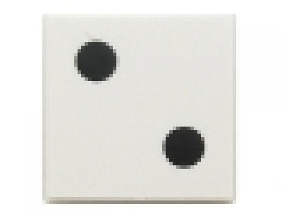 2 x 2 Fliese  2 weiß