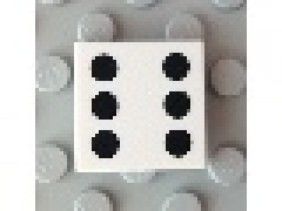 2 x 2 Fliese  6 weiß