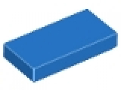Lego Fliesen  3069 blau 1 x 2